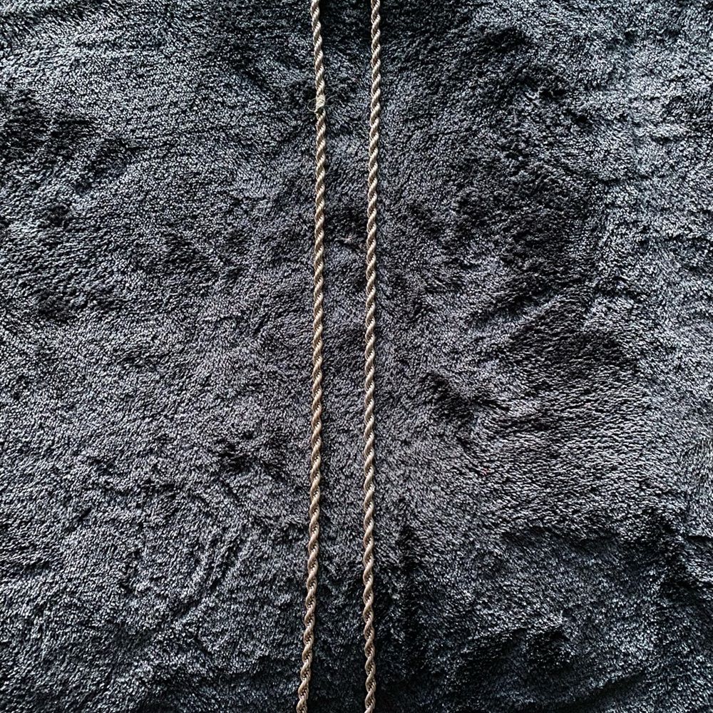 Silver Rope Chain Necklace